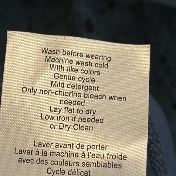 Motherhood Maternity Blue Lace Short Sleeve Tie Front Dress Blue Size S Party - Picture 7 of 9